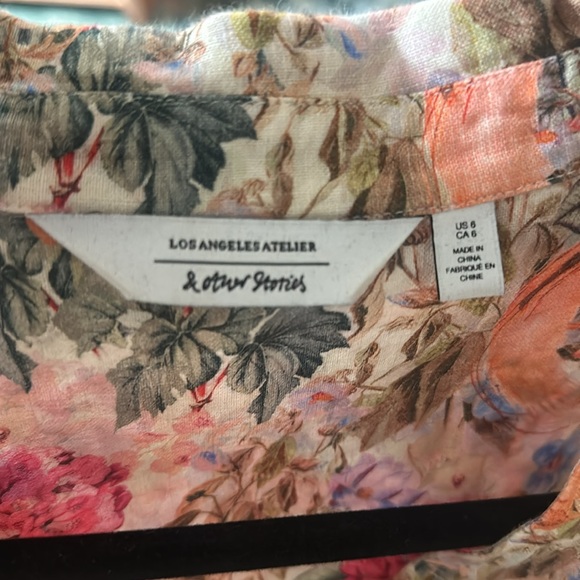 & Other Stories Floral Romper Size 6 GREAT CONDITION - Picture 5 of 5